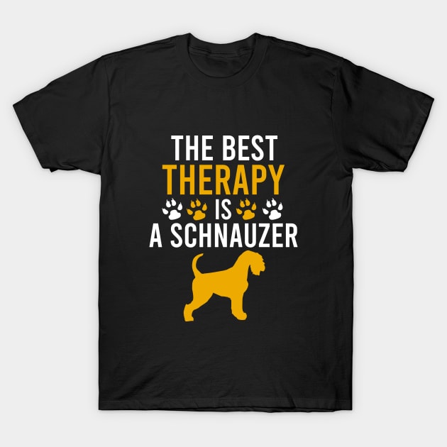 The best therapy is a schnauzer T-Shirt by cypryanus